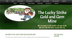 Desktop Screenshot of luckystrikegoldandgem.com