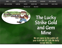 Tablet Screenshot of luckystrikegoldandgem.com